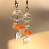 Bag Hanging Goldfish Bead Keychain Car Decor Key Ring Cute Bead Phone Chain  Students