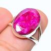Red Ruby(Simulated) Gemstone Handmade 925 Sterling Silver Gift Ring S.6.5 F0f18