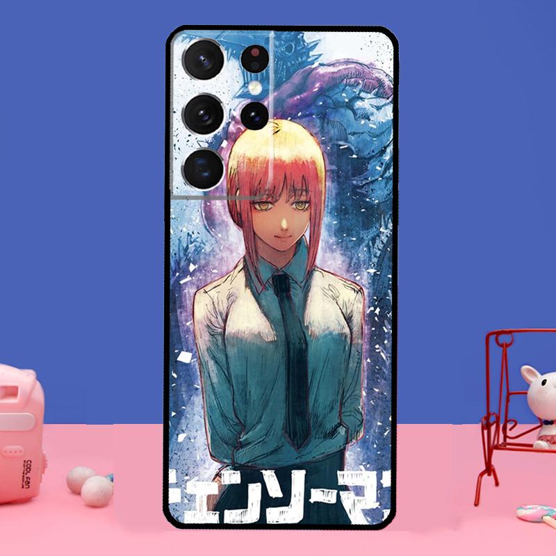 Чехол с изображением бензопилы «Человек ужасов» в стиле аниме для Samsung Galaxy S20 FE S21 Ultra Note 20 S8 S9 S10 Note 10 Plus S22 Ultra