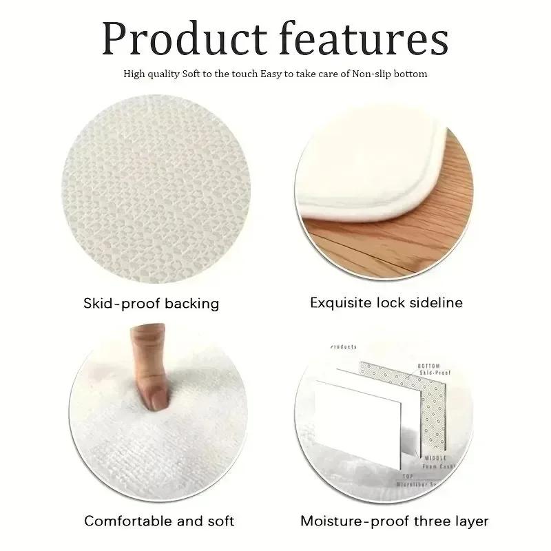 Элегантный ковер 'Рождественская елка' 'Леденец' 'Пуансеттия' 'Снежинка' для украшения дома Красный Зеленый Золотой коврик Украшение для гостиной