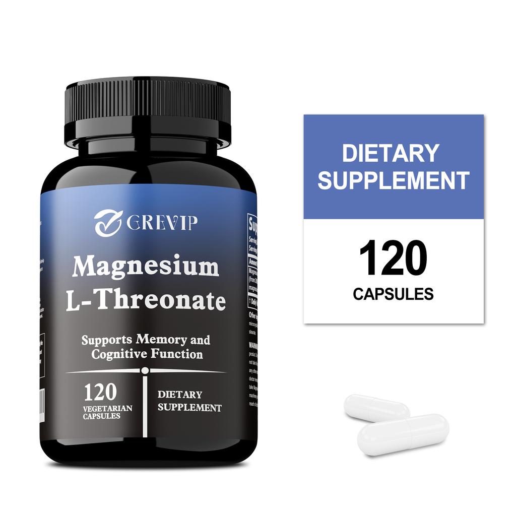 120pcs Magnesium L-Threonate 2000mg - Nootropic Brain Booster, Memory & Focus