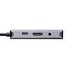 Sanwa Supply AD-ALCHV02 USB Type C to HDMI/VGA Adapter (4K/30Hz/PD Compatible) Gray