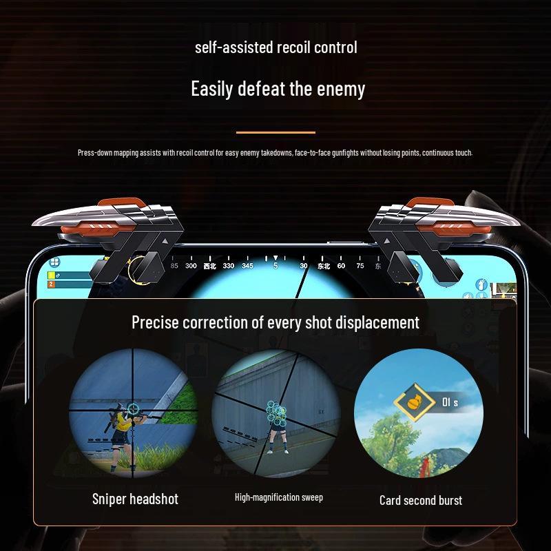 Игровой контроллер G21 E-Sports: Эргономичный дизайн со стабильными, чувствительными и непрерывными кнопками для съемки касанием.
