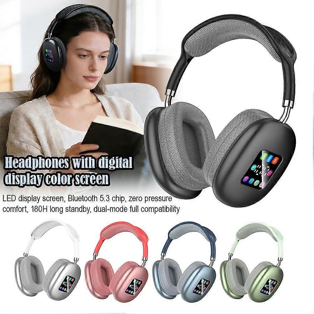Agiufgs Wireless Headphones with Hi-Res Audio, 180-Hour Battery Life, for Music & Calls on Phone/Tablet/PC