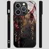 Чехол для телефона для iPhone 17 16 15 14 Pro Max 13 12 11 16E 17 Air 7 8 Plus XR XS X Модный Арт Цветочный узор Закаленное стекло
