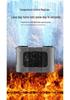 High-Speed USB Hanging Waist Fan with LED Night Light - Portable Clip-on Fan for Outdoor & Construction Use