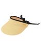 [St. Andrews] Women's Blade Visor (Grosgrain Ribbon)  Golf Hat  042-5187504 040Beige FR