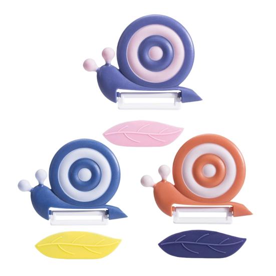 Керамическая овощечистка с дизайном улитки, портативная овощечистка с нескользящей ручкой, универсальная овощечистка для пикника и кемпинга