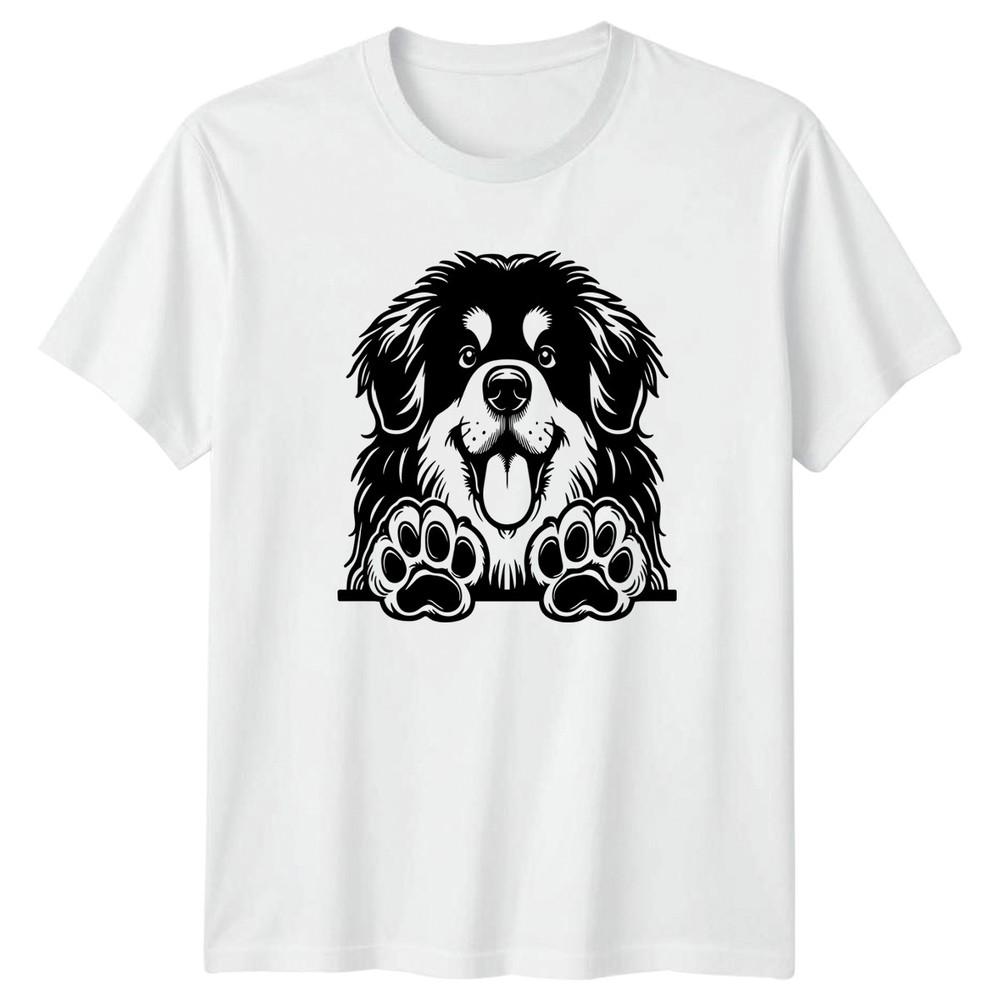 Happy Fluffy Dog Paws Animal Lover Graphic Tee Unisexs Unisexs TShirt