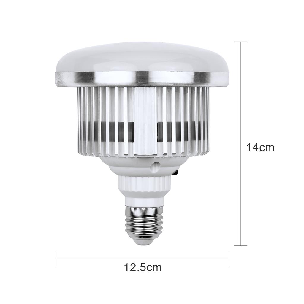 85W LED Light Bulb 3000K-6500K Photography Lamp Bulb Energy-saving Adjustable Brightness E27 Mount