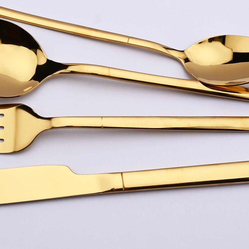 4 шт. набор столовых приборов из нержавеющей стали, нож, вилка, ложка, обеденный набор, кухонная посуда, черный набор столовых приборов, можно мыть в посудомоечной машине