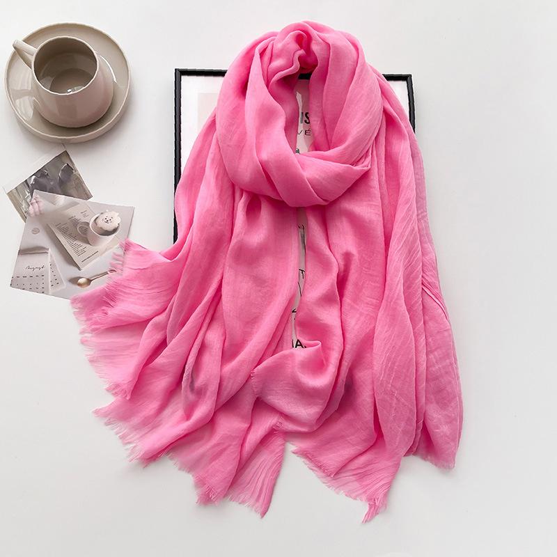 New Ramadan Big Size Women High Quality Muslim Hijabs Plain Solid Color Scarf Shawls Lady Wraps Headwear Pashmina
