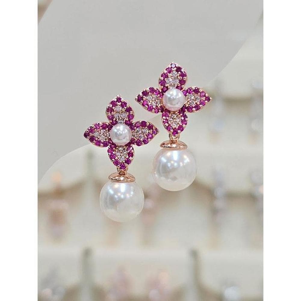 Volare Save Zone 03 Volare Rosea Pearl Drop Earrings