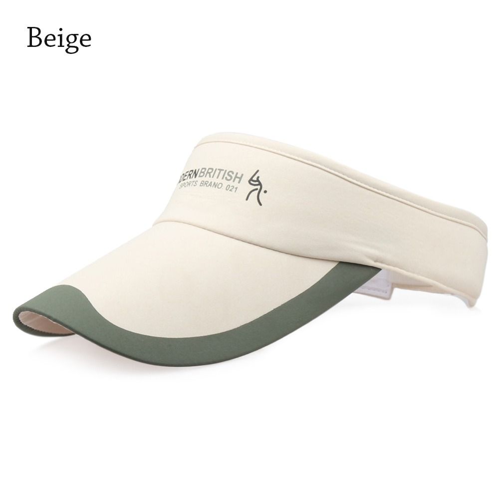 Spring Summer Tennis Golf Running Adjustable Sun Cap Sun Protection Visor Cotton Sunscreen Hat