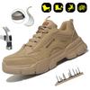 Safety Shoes Men Steel Toe Work Shoes Anti-smash Anti-puncture Indestructible Shoes Protective Boots Industrial Shoes