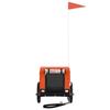 Bicycle Trailer for Dogs Orange and Black Oxford Fabric & Iron