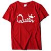 Женская повседневная футболка Queen из чистого хлопка с 3D-принтом и короткими рукавами