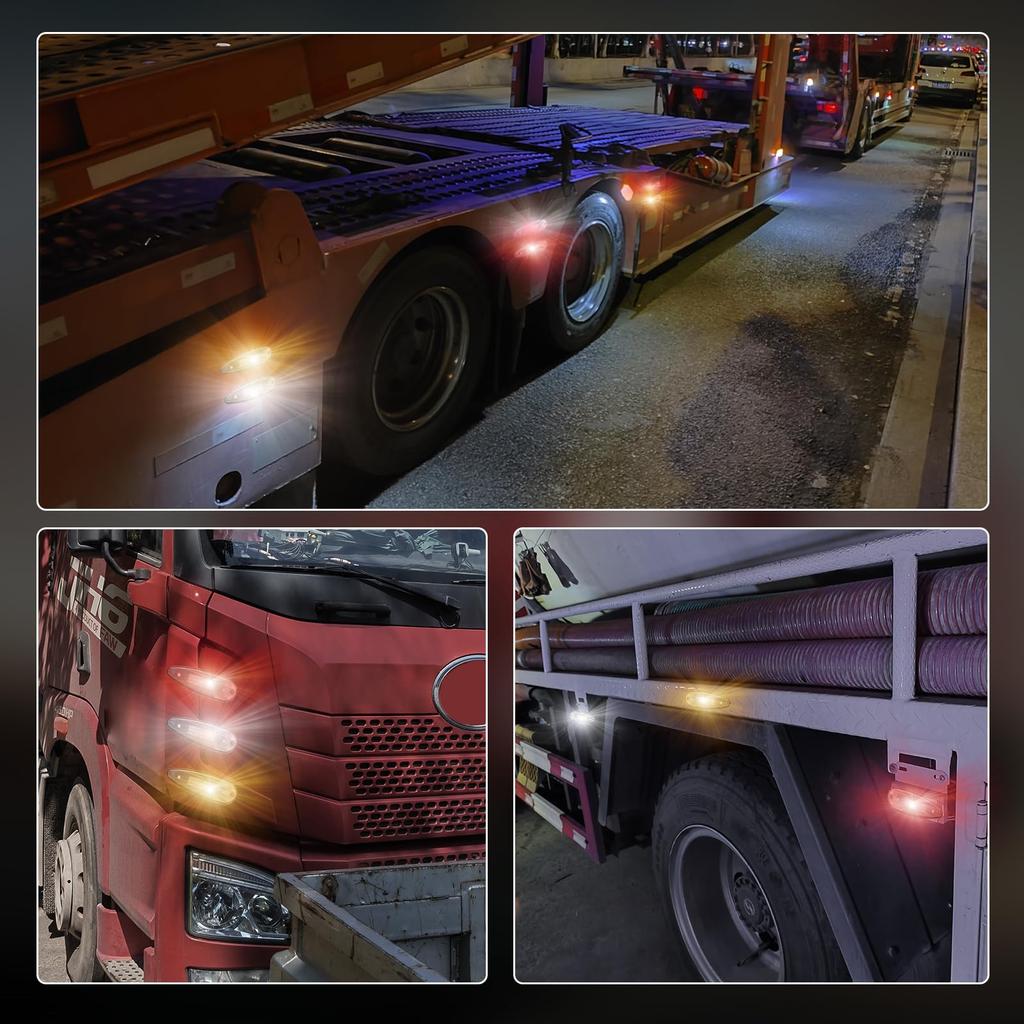 Ygmylandbb Габаритные огни на крыше кабины Габаритные огни кабины Боковые габаритные огни Ширина транспортного средства Дорожный фонарь Угловой фонарь 12 В 24 В Белый Двойного назначения Супер Яркий