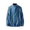 Unisex Winter Fleece-Lined Half-Zip Stand Collar Hoodie Loose Fit Breathable Long Sleeve Casual Sweatshirt
