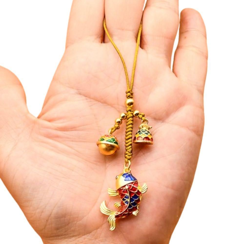 Маленький кулон Брелок Ремешок Карп Кои Брелок для ключей автомобиля Милый Счастливый Брелок Украшение