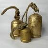 Set of 3 Harmony Cow Bells Vintage Handmade Rustic Lucky Christmas Hanging Bells On Rope, Best Gift of Christmas Day, Home and Décor