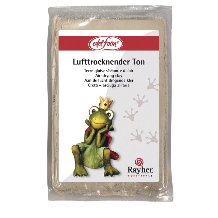 Terre glaise séchante à l'air, 500g, blanc