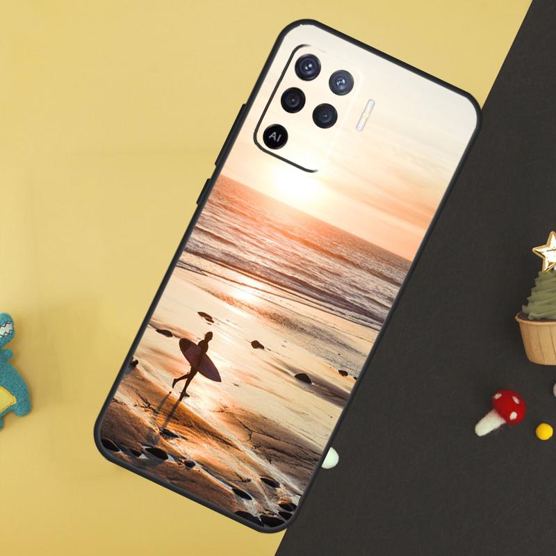 Волна для серфинга для OPPO A57S A53S A54S A98 A78 A58 A79 A15 A17 A77 A16 A76 A96 A52 A72 A5 A9 A94 A74 Чехол