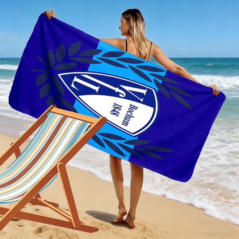 VfL Bochum Beach Towel, Large Soft Quick Dry Towel for Beach Camping Swimming