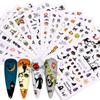 Halloween Nail Art Watermark Sticker Ins Pumpkin Skull Transfer Nail Sticker Nail