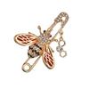 Women Adorable Honey Bee Brooch Rhinestone Crystal Costume Pin Tone Gift AVE