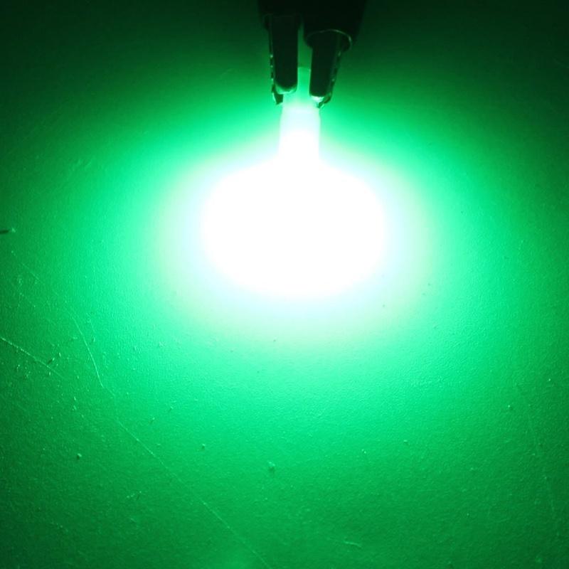 10pcs T5 1 LED SMD Ceramic Dashboard Gauge Instrument Car Auto Side Wedge Light Lamp