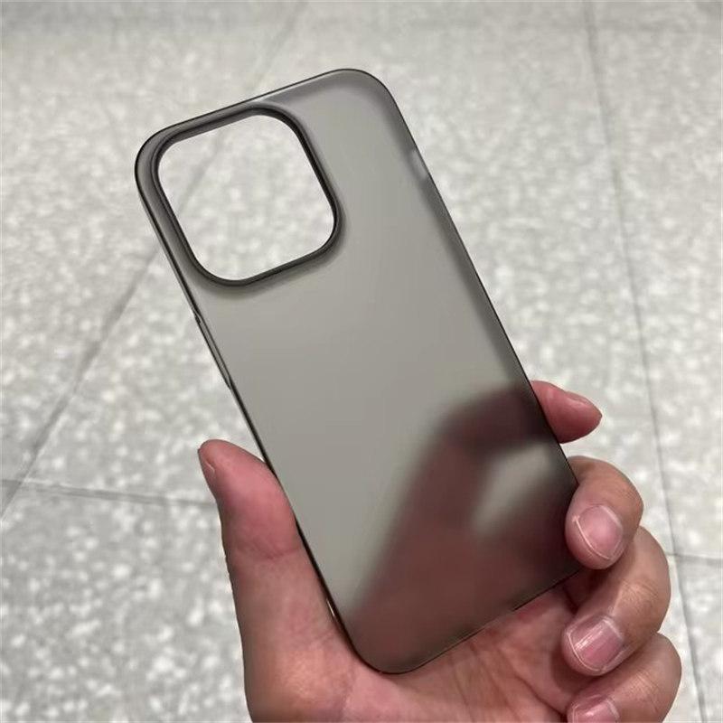 Ультратонкий матовый полупрозрачный чехол для телефона Apple iPhone 16 15 14 Plus 13 12 11 Pro Max, твердый пластиковый прозрачный шелковистый чехол