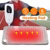 75W 6 Heating Setting Electric Thermal Therapy Heated Pad Neck Back Pain Body Relief Soft Fabric Grey Timer Safe Cosy