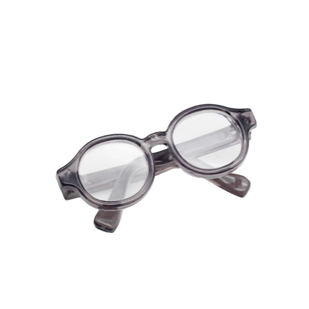 Пластиковые Прозрачные Пластиковые Очки Прозрачные Кукольные Круглые Очки Кукольные Мини-Очки Детская Игрушка