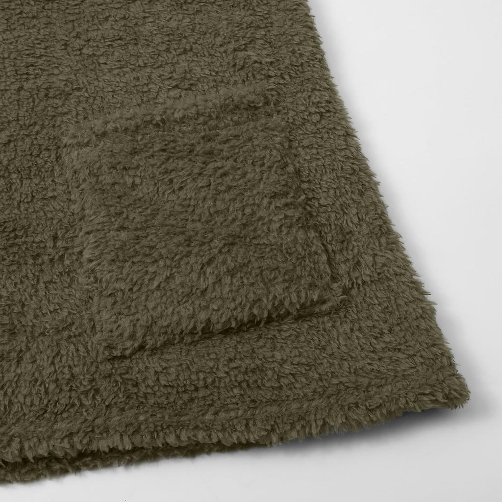 Женская модная повседневная толстовка с капюшоном из флиса с длинным рукавом и карманом, двухсторонняя