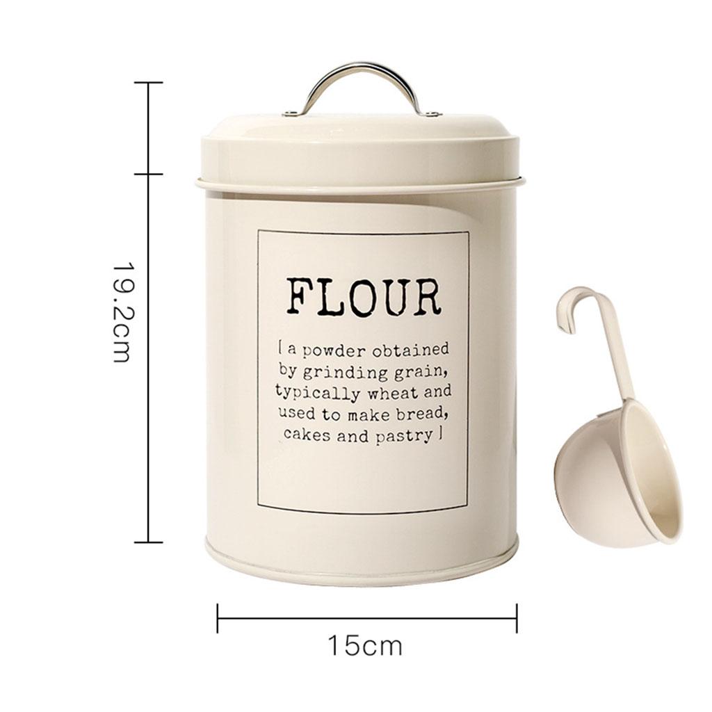 Металлический контейнер для хранения в винтажном стиле - Объем 3 л, Герметичная крышка