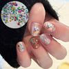 1Jar DIY Nail Art Design Mini Sparkling Star Nail Glitter Sparkling Pentagram Nail Decoration Nail Salon Design Cute Accessories