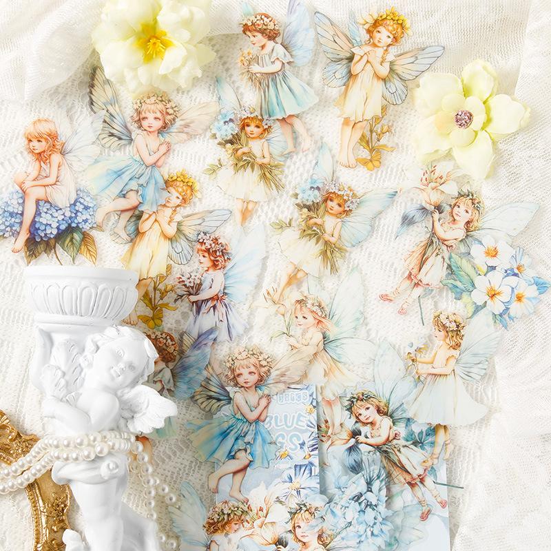 30-Piece Fairy & Angel Character Stickers, Magical Fantasy Designs, for Journal Decoration & DIY Crafts