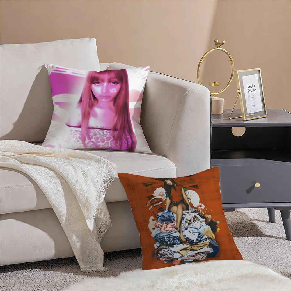 Singer PPink PPantheress Cushion Cover Throw Pillow Cover Hidden Button Durable Polyester Chair Cushion