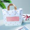 50pcs Plastic Shopping Bags with Handles Merchandise Bags Polka Dot Boutique Bags Reusable Gift Bags for Party Clothing Shopping