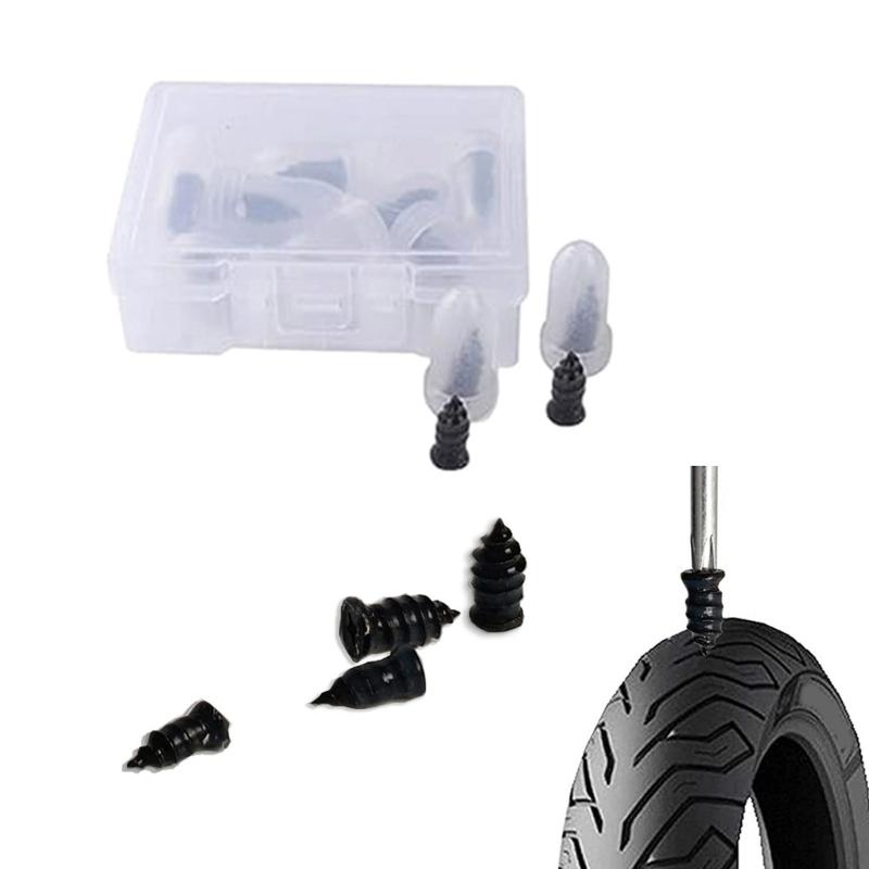10 Pcs Self-Service Tire Repair Nails Vacuum Tire Repair Rubber Nails Fast Tool