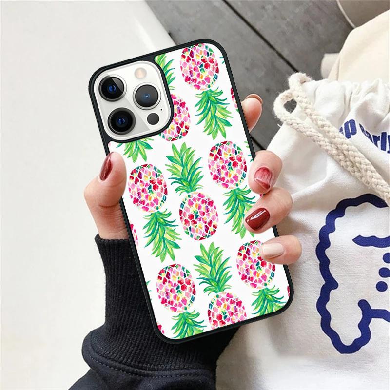 Tropical Pineapple Phone Case For iPhone 17 Air 15 16 Cover 11 13 14 Pro Max 12 Plus Max Fundas