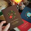 1PC Handwritten Cards Exquisitely Patterned Vintage Holiday Greetings Christmas Connotation Gift Cards Smooth Writing