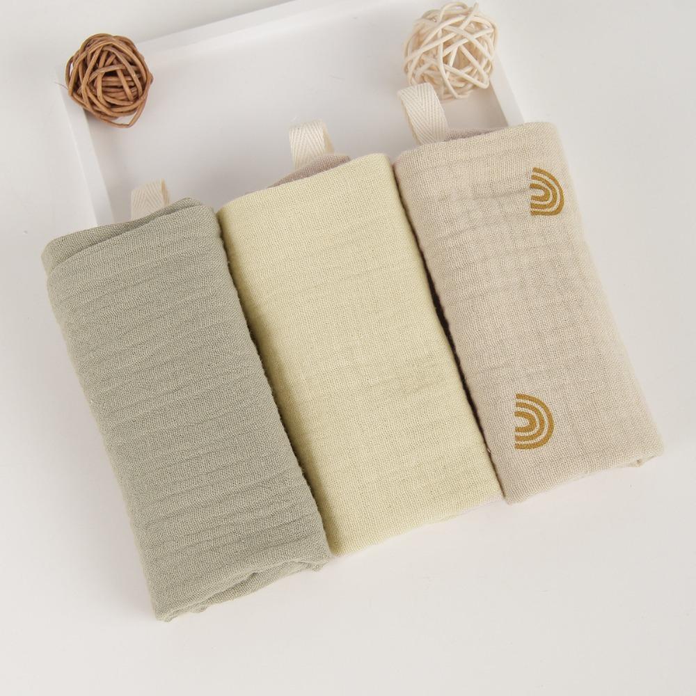 Soft Square Towels 4-Layer Pure Cotton Newborn Burp Cloth High Quality Baby Cotton Washcloth