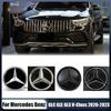 Car Sticker 2025 Hot For Mercedes Benz Fit For Mercedes Benz Chrome Silver Front Grille Mirror Star LED White Illuminated Emblem