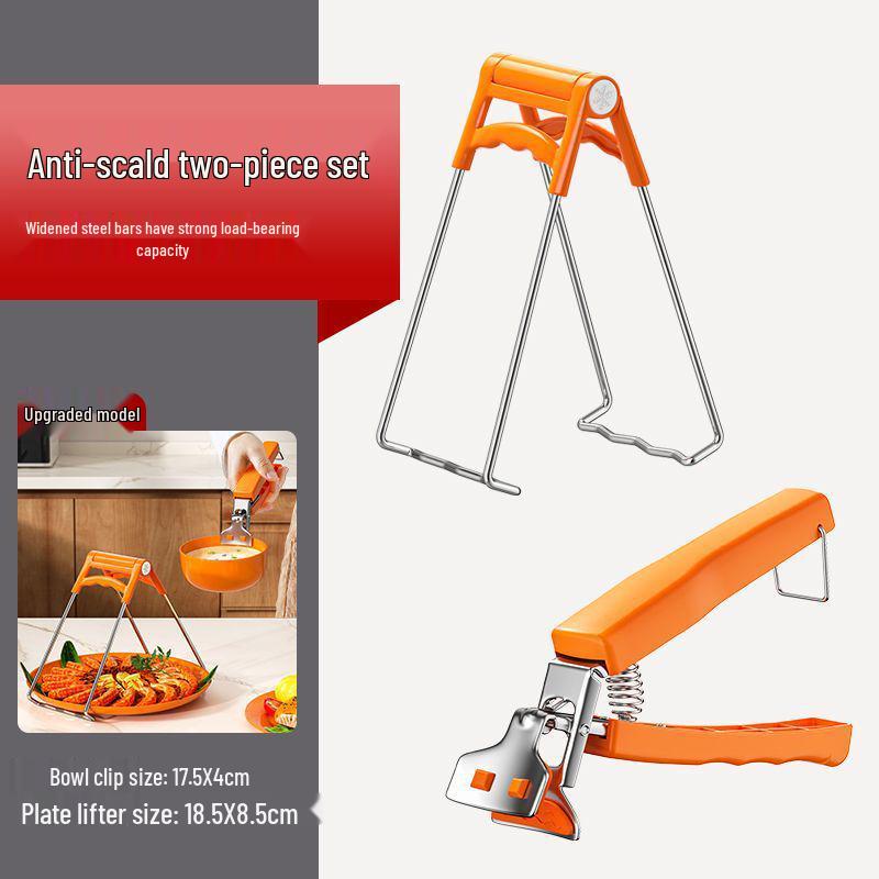 Anti-Scald Non-Slip Silicone Bowl and Plate Lifter Clip