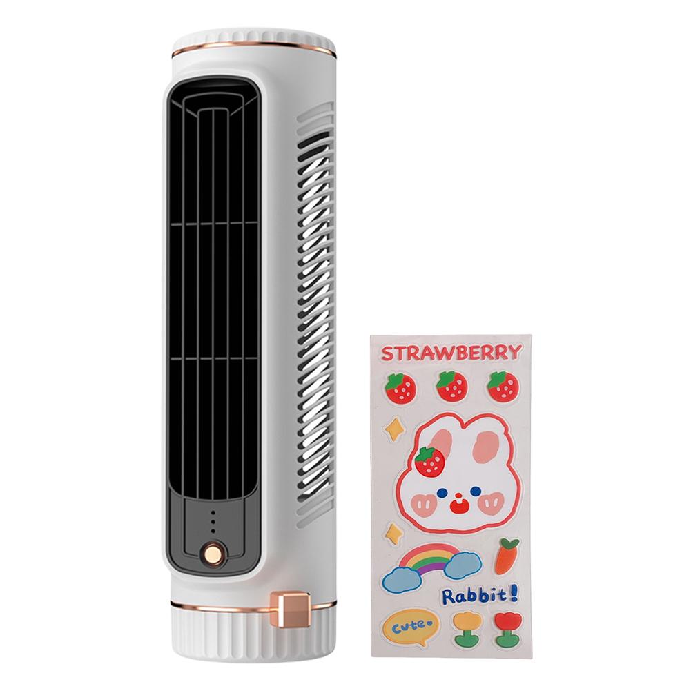 Intelligent Tower Type Electric Fan Desktop Bladeless Vertical Fan Portable Cooling Fan for Family Camping Electric Fan
