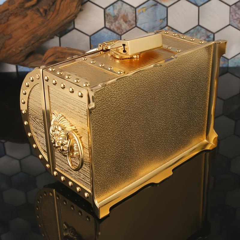 Металлический пиратский ящик для хранения ювелирных изделий в стиле ретро с замком