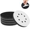 5Pcs Sponge Buffer Pad 5inch 8 Holes Hook and Loop Soft Orbital Sander Sponge Cushion Sander Buffer Backing Pad Lightweight Foam