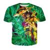Summer Round Neck Anime "Knights of The Twelve Palaces" Saint Seiya Printed Top Fashionable Casual Short Sleeved Men's and Boys' Universal T-shirts
